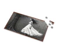 Jigsaw Puzzles 300 Pieces For Adults Whispering Winds: A Graceful Dance In Ethereal White Picture Puzzle Outfoxed Game For Kids Puzzle Books For Adults(300PCS)
