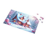 Jigsaw Puzzles 300 Pieces For Adults Winter Wonderland: A Cozy Snow-Covered Cottage Picture Puzzle 1000 Piece Puzzle For Adults 1000 Piece Puzzles(300PCS)