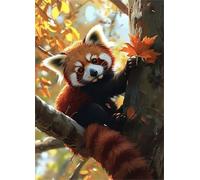 Jigsaw Puzzles 3000 pieces,Puzzles for Adults,Challenging Educational Family Activity Games Home Decoration Puzzle Woods Red Panda,43.3 x 33.4 Inch