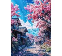 Jigsaw Puzzles 3000 pieces,Puzzles for Adults,Challenging Educational Family Activity Games Home Decoration Puzzle Japanese Country Roads,43.3 x 33.4 Inch