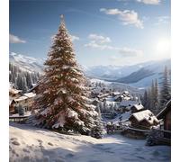 Jigsaw Puzzles 35 Pieces for Adults Christmas Winter Village, Fun Challenging Jigsaws for adults 35 Piece, Puzzle Educational Games for Families, Home Decoration puzzles