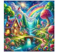 Jigsaw Puzzles 35 Pieces for Adults Fairy Tale Landscape, Fun Challenging Jigsaws for adults 35 Piece, Puzzle Educational Games for Families, Home Decoration puzzles