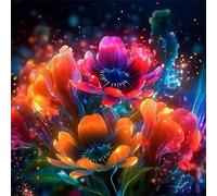 Jigsaw Puzzles 35 Pieces for Adults, puzzles for adults 35 Piece Beautiful Colourful Artwork, Challenging Puzzle Game for Family, Theme:Magic Flower Nature