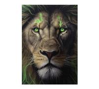 Jigsaw Puzzles 38x26cm/1000pcs Angry Lion Lightning Jigsaws for Adults Family Game Presents for Women Deal As Gifts for The Whole Family 38x26cm/1000pcs