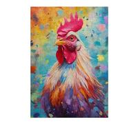 Jigsaw Puzzles 38x26cm/1000pcs for Adults Chicken Color Jigsaw for Adults Hands-on Game Wall Decoration Unique Birthday And Gifts 38x26cm/1000pcs