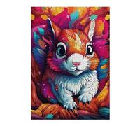 Jigsaw Puzzles 38x26cm/1000pcs for Adults Colorful Squirrel Artwork-1 Jigsaw Toy Wall Decor But Fun And Humorous Unique Birthday And Gifts 38x26cm/1000pcs