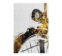 Jigsaw Puzzles 38x26cm/1000pcs for Adults Cycling Gold An Black Jigsaw for Adults Hands-on Game Wall Decoration Unique Birthday And Gifts 38x26cm/1000pcs