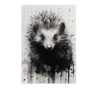 Jigsaw Puzzles 38x26cm/1000pcs for Adults Echidna Beauty Black Ink Puzzle for Adults Relax Games Birthday Present Gifts for Friends And Family 38x26cm/1000pcs