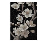 Jigsaw Puzzles 38x26cm/1000pcs for Adults Floral Engraving on Black Background Puzzle for Adults Relax Games Birthday Present Gifts for Friends And Family 38x26cm/1000pcs