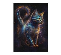 Jigsaw Puzzles 38x26cm/1000pcs for Adults Galactic Whiskered Wonder Puzzles for Adults Toy Wall Decor Enhance Memory Birthday Present, Gifts, 38x26cm/1000pcs