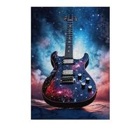 Jigsaw Puzzles 38x26cm/1000pcs for Adults Galaxy Electric Guitar Artwork Jigsaw Toy Wall Decor But Fun And Humorous Unique Birthday And Gifts 38x26cm/1000pcs