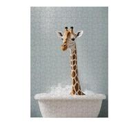Jigsaw Puzzles 38x26cm/1000pcs for Adults Giraffe Funny Animal Jigsaw Puzzle DIY Toys Pattern Assembly Gifts for Friends And Family 38x26cm/1000pcs