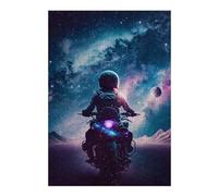Jigsaw Puzzles 38x26cm/1000pcs for Adults Interstellar Motorcycle Journey Jigsaws for Adults Relax Games Precision Cutting Help The Brain Exercise 38x26cm/1000pcs