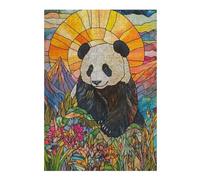 Jigsaw Puzzles 38x26cm/1000pcs for Adults Panda in Mountain Sunset Puzzle for Adults Anti-Stress Toys But Fun And Humorous Birthday Present, Gifts, 38x26cm/1000pcs