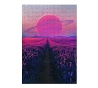 Jigsaw Puzzles 38x26cm/1000pcs for Adults Purple Fields of Eternity Jigsaw for Adults Hands-on Game Wall Decoration Unique Birthday And Gifts 38x26cm/1000pcs
