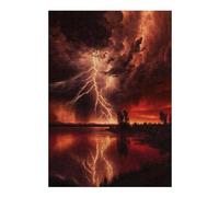 Jigsaw Puzzles 38x26cm/1000pcs for Adults Red Apocalyptic Storm Jigsaw Puzzle DIY Toys Pattern Assembly Gifts for Friends And Family 38x26cm/1000pcs