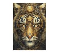 Jigsaw Puzzles 38x26cm/1000pcs for Adults Steampunk Tiger Portrait-4 Jigsaw Toy Wall Decor But Fun And Humorous Unique Birthday And Gifts 38x26cm/1000pcs