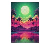 Jigsaw Puzzles 38x26cm/1000pcs for Teenagerss Abstract Retrowave Horizon Teenagers Puzzles Hands-on Game Wall Decoration Stress Reduction Gifts 38x26cm/1000pcs
