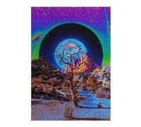 Jigsaw Puzzles 38x26cm/1000pcs for Teenagerss Alien Desert Planet Puzzle for Adults Fun Games A Work of Art Help The Brain Exercise 38x26cm/1000pcs