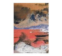 Jigsaw Puzzles 38x26cm/1000pcs for Teenagerss Alien Landscape with Red Soil And Snow-Capped Peaks Jigsaw Puzzle Toy Wall Decor Pattern Assembly Educational Challenge 38x26cm/1000pcs
