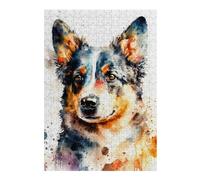 Jigsaw Puzzles 38x26cm/1000pcs for Teenagerss Australian Shepherd Puzzle for Adults Relax Games Hand Speed Race Great Gift for Gaming 38x26cm/1000pcs
