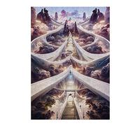 Jigsaw Puzzles 38x26cm/1000pcs for Teenagerss Cloudy Pathway to Heaven Puzzle for Adults Fun Games A Work of Art Help The Brain Exercise 38x26cm/1000pcs