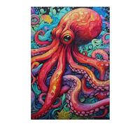 Jigsaw Puzzles 38x26cm/1000pcs for Teenagerss Colorful Octopus Artwork-7 Puzzle for Adults Fun Games A Work of Art Help The Brain Exercise 38x26cm/1000pcs