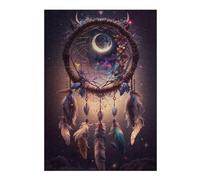 Jigsaw Puzzles 38x26cm/1000pcs for Teenagerss Enchanted Celestial Dreamcatcher Jigsaw Puzzle Toy Wall Decor Pattern Assembly Educational Challenge 38x26cm/1000pcs
