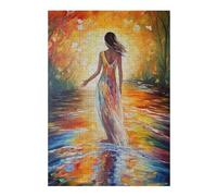 Jigsaw Puzzles 38x26cm/1000pcs for Teenagerss Fluid Femininity Puzzles for Adults Toy Wall Decor A Work of Art Gifts for Friends And Family 38x26cm/1000pcs