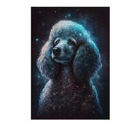 Jigsaw Puzzles 38x26cm/1000pcs for Teenagerss Galactic Poodle Portrait -5 Adult Jigsaw Relax Games Precision Cutting Challenging To Complete 38x26cm/1000pcs