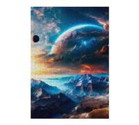 Jigsaw Puzzles 38x26cm/1000pcs for Teenagerss Ghost Planet Jigsaws for Adults Hands-on Game Enhance Memory Great Gift for Gaming 38x26cm/1000pcs