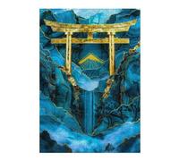 Jigsaw Puzzles 38x26cm/1000pcs for Teenagerss Jade Mountain Torii Gate Puzzle for Adults Relax Games Hand Speed Race Great Gift for Gaming 38x26cm/1000pcs
