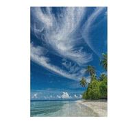 Jigsaw Puzzles 38x26cm/1000pcs for Teenagerss Ocean Meets Sky Jigsaws for Adults Hands-on Game Enhance Memory Great Gift for Gaming 38x26cm/1000pcs