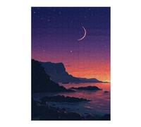 Jigsaw Puzzles 38x26cm/1000pcs for Teenagerss SoCal Coast Lofi Pixel Art Jigsaws for Adults Hands-on Game Enhance Memory Great Gift for Gaming 38x26cm/1000pcs