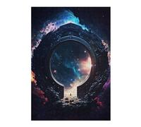 Jigsaw Puzzles 38x26cm/1000pcs for Teenagerss Space Portal Magic Puzzles for Adults Toy Wall Decor A Work of Art Gifts for Friends And Family 38x26cm/1000pcs