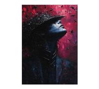 Jigsaw Puzzles 38x26cm/1000pcs for Teenagerss Vampire Bat Human Teenagers Puzzles Hands-on Game Wall Decoration Stress Reduction Gifts 38x26cm/1000pcs