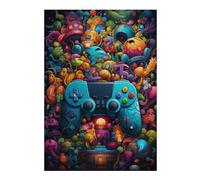 Jigsaw Puzzles 38x26cm/1000pcs for Teenagerss Video Game Controller Fantasy Puzzle for Adults Fun Games A Work of Art Help The Brain Exercise 38x26cm/1000pcs