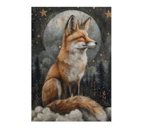 Jigsaw Puzzles 38x26cm/1000pcs for Teenagerss Whimsical Red Fox Artwork Jigsaw Puzzle Relax Games Staycation Kill Time Great Gift for Gaming 38x26cm/1000pcs
