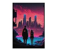 Jigsaw Puzzles 38x26cm/1000pcs Future City Skyline Puzzle for Adults Brain Teaser Game For Family Fun Unique Birthday And Xmas Gifts 38x26cm/1000pcs