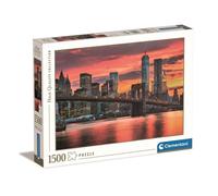 Clementoni - 31693 collection East River At Dusk - Jigsaw Puzzle 1500 Pieces, Jigsaw Puzzle For Adults - Made In Italy