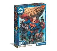 Clementoni Jigsaw Puzzle 1000 pieces, Superman DC Comics, Puzzle for Adults 14-99 Years, Compact box, 37505, Made in Italy