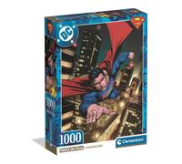 Clementoni Jigsaw Puzzle - Superman (DC Comics) - 1000 pcs, Compact Box, Made in Italy - 37506