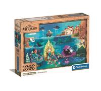 Clementoni 39783 Disney Little Mermaid-1000 Pieces-Adult Jigsaw Puzzles, Made in