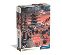 Clementoni Puzzle 500 pieces Collection, Evening in Kyoto, Compact box, Puzzle for Adults 14-99 Years, Made in Italy, 35599