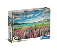Clementoni - 31731 Jigsaw Puzzle 1500 Pieces for Adults and Teenagers, Collection, Tekapo Lake Theme, with Poster Included, Compact Box, Gift Idea for Men and Women, Made in Italy, 84.5 x 59.4 cm,