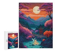 Jigsaw Puzzles 500 PCS Amazing Landscape Japan Teenagers Puzzles Relax Games Difficult Challenge Unique Birthday And Xmas Gifts 500 PCS