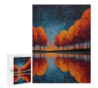 Jigsaw Puzzles 500 PCS Autumn Reflections Landscape Jigsaw for Teenagers Improve Memory Difficult And Challenge Brainteaser Family Games 500 PCS
