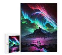 Jigsaw Puzzles 500 PCS Cosmic Aurora Landscape Teenagers Puzzles Relax Games Difficult Challenge Unique Birthday And Xmas Gifts 500 PCS
