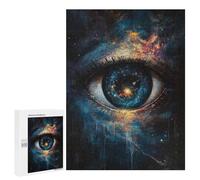 Jigsaw Puzzles 500 PCS Cosmic Eye Painting-4 Jigsaws for Adults Puzzle But Fun And Humorous Every Piece Is Unique - Family Fun & Game Night 500 PCS