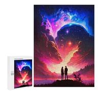 Jigsaw Puzzles 500 PCS Couple Of Vibrant Universe Teenagers Puzzles Relax Games Difficult Challenge Unique Birthday And Xmas Gifts 500 PCS